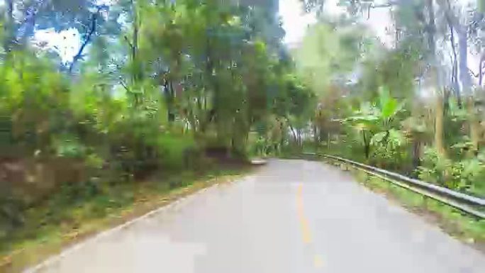 4K，泰国乡村道路的延时