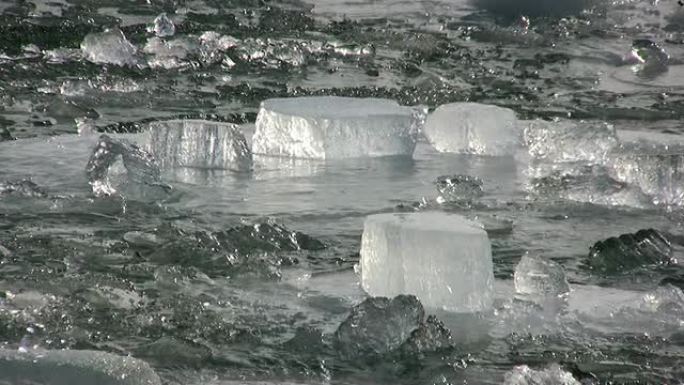 结冰的河流冰