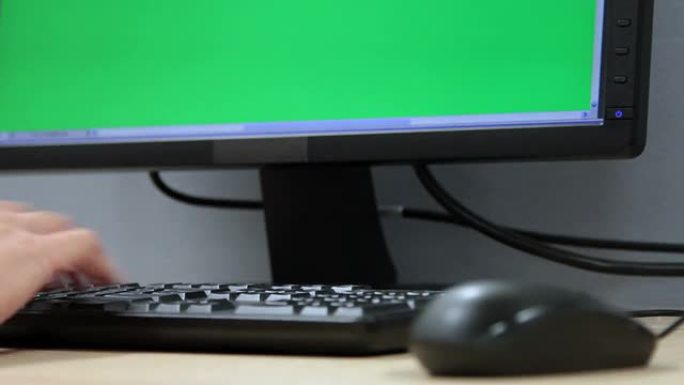 手写键盘和绿屏监视器