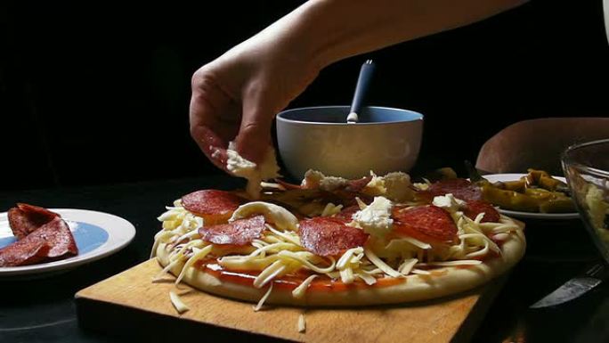 意大利辣香肠披萨意大利辣香肠披萨