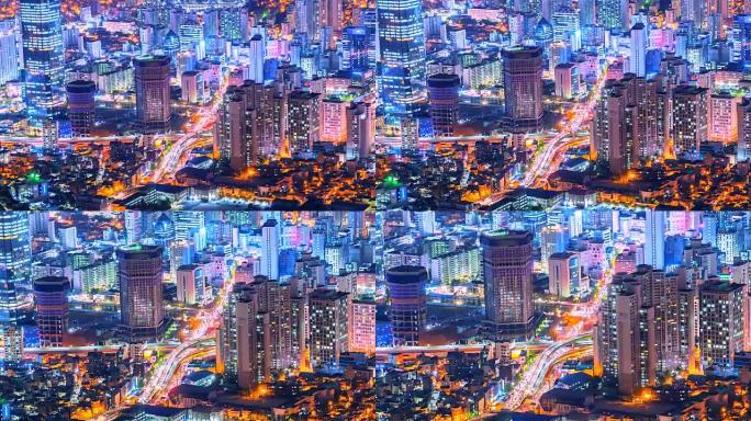 韩国城市韩国4k延时视图