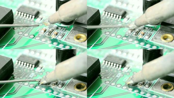 电子元件焊接电子元件焊接电路板电子工业