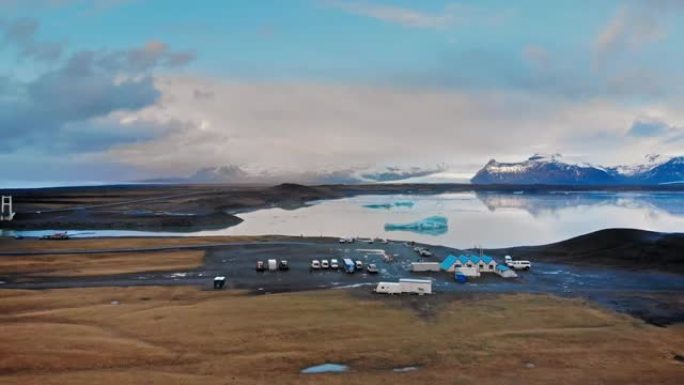 冰岛Jokulsarlon的冰山