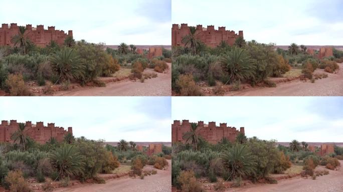 Historical complex of Aït Benhaddou. Old brick vil