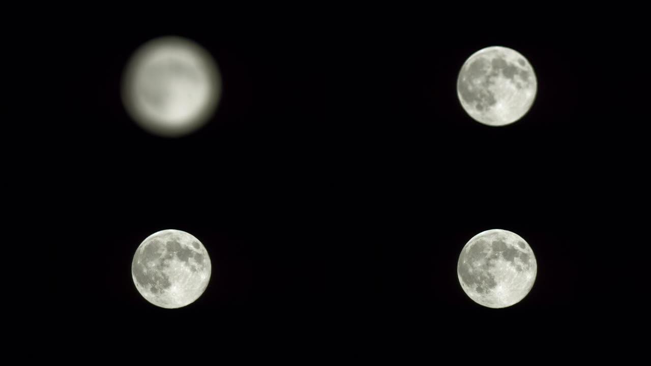 满月的镜头月亮