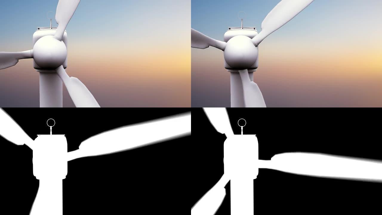 风力涡轮机细节，回路