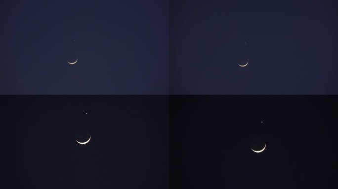 月掩金星，月亮月牙新月玄月