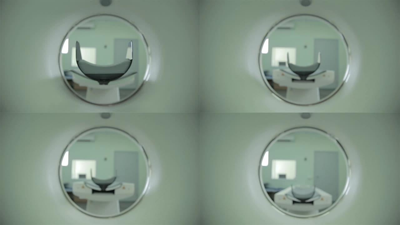 计算机断层扫描CT MRI扫描仪的详细信息。没有人