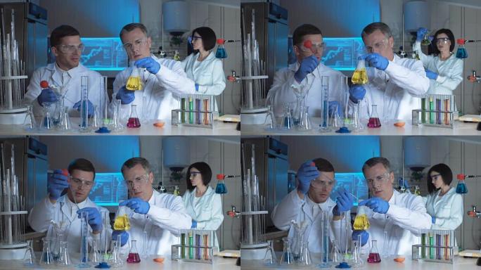 化学实验室中的技术人员或科学家