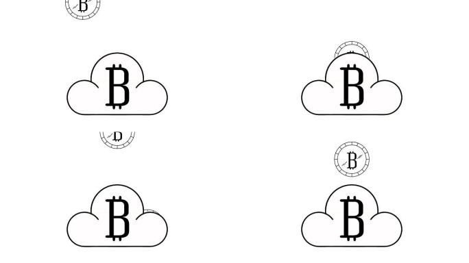 比特币加密货币数字动画