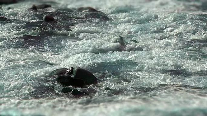 HD阳光下的白水河（可循环）