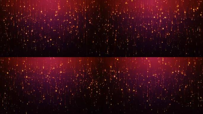 发光二极管屏幕的无缝抽象落下闪光雨魅力背景