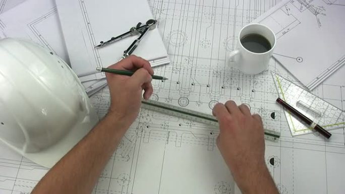 建筑师休息喝咖啡