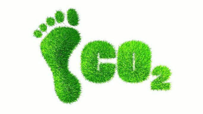 脚和用草制造的二氧化碳。