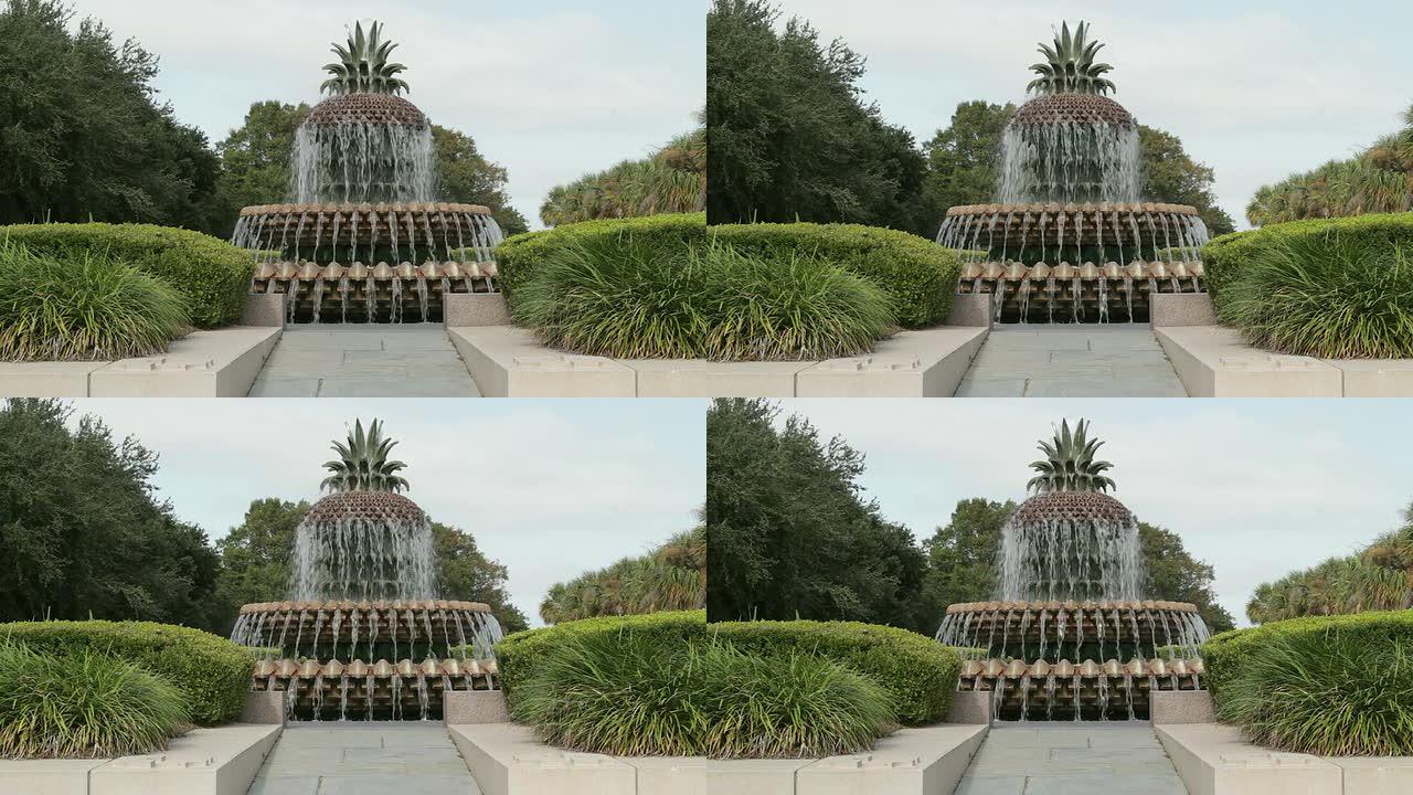 南卡罗来纳州查尔斯顿的菠萝喷泉