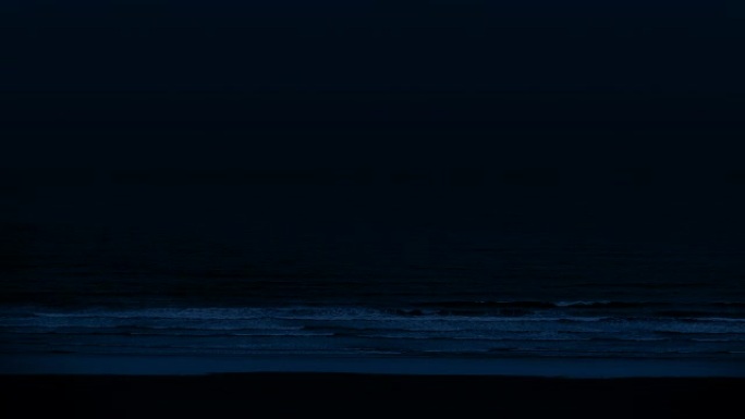 黑暗中的海浪