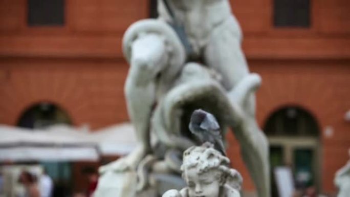 罗马海神雕像杰作罗马海王星雕像杰作喷泉