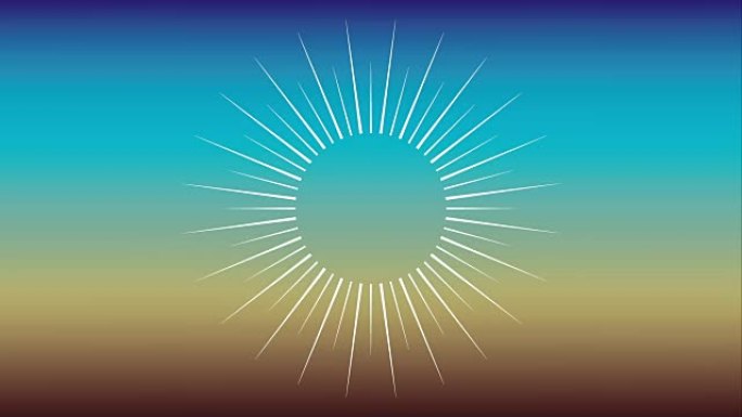 太阳图标设计，视频动画