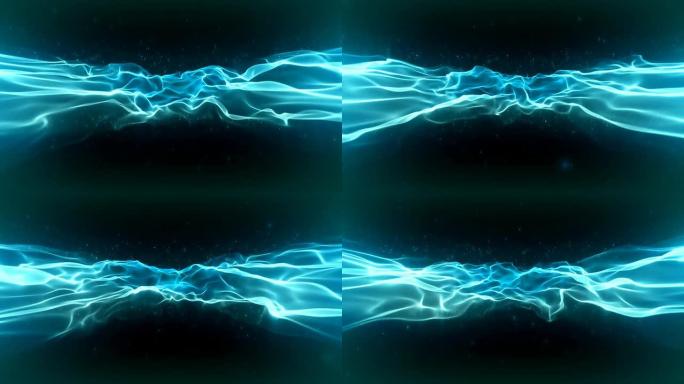 能量流抽象粒子扭曲动态波浪线条
