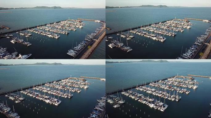 游艇码头鸟瞰图