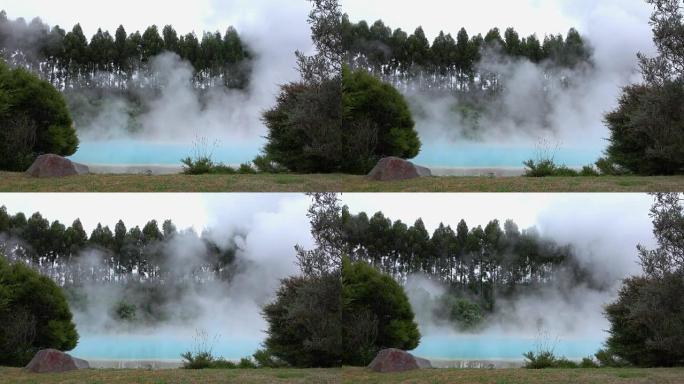 4K: 天然热矿泉水地热泉蒸