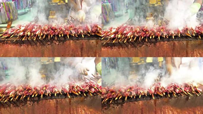 淘品: 中国西安山羊肉烧烤