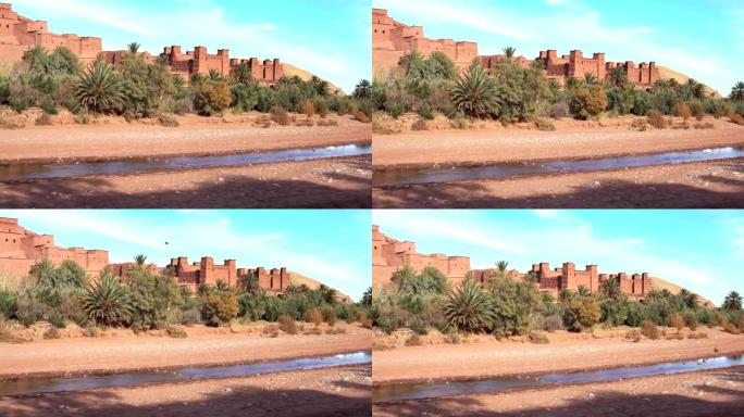 Historical complex of Aït Benhaddou. Old brick vil