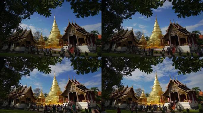 4k时间间隔，泰国清迈的佛寺。
