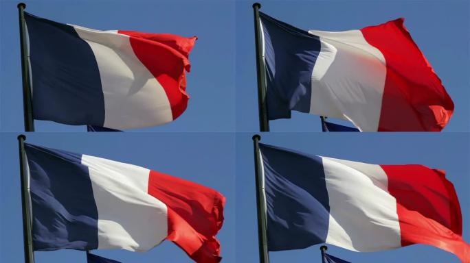 风中的法国国旗