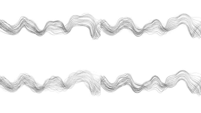4k抽象波浪线。
