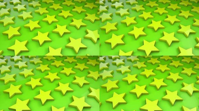 亮星背景环-绿色/黄色（全高清）