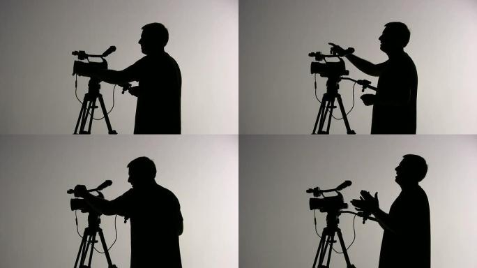 （HD1080i）摄像师摄像师拍摄和导演；轮廓