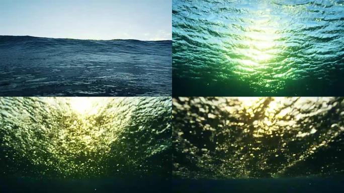 海浪冲破摄像机