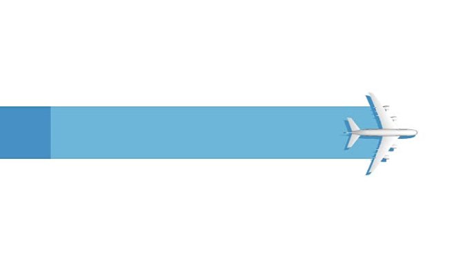 一个飞机标题介绍栏图形，演示模板。