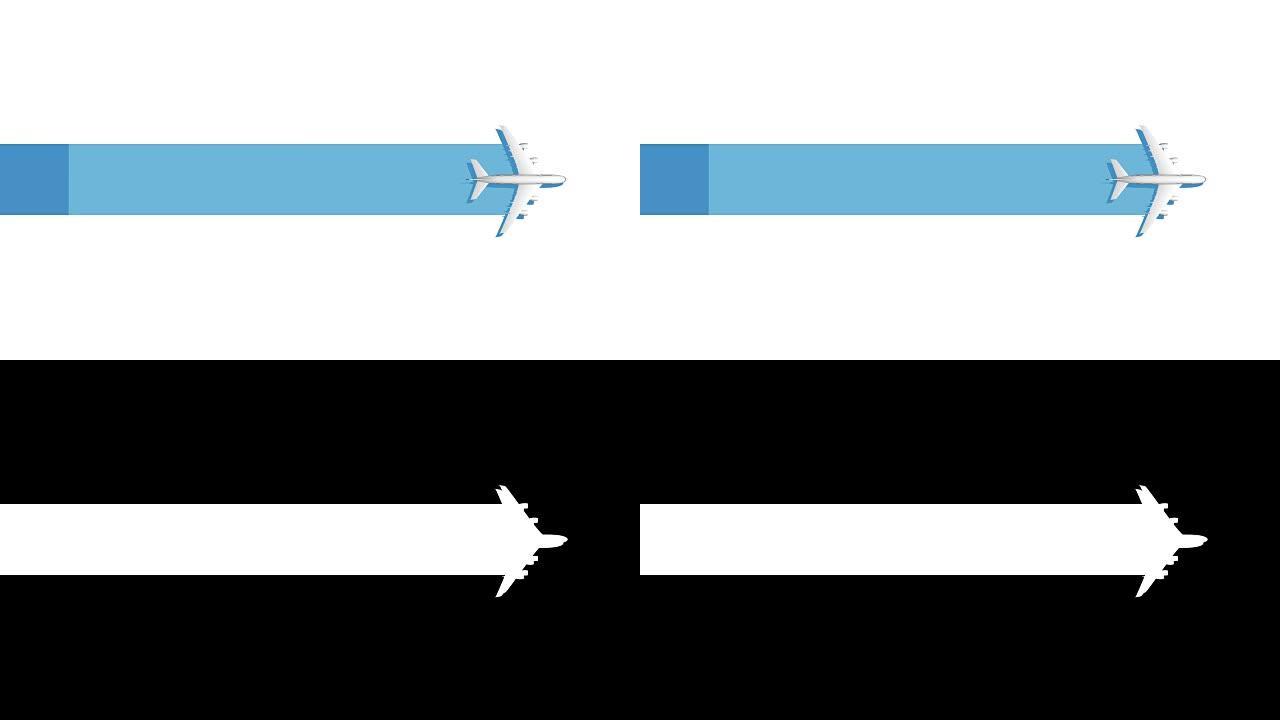 一个飞机标题介绍栏图形，演示模板。