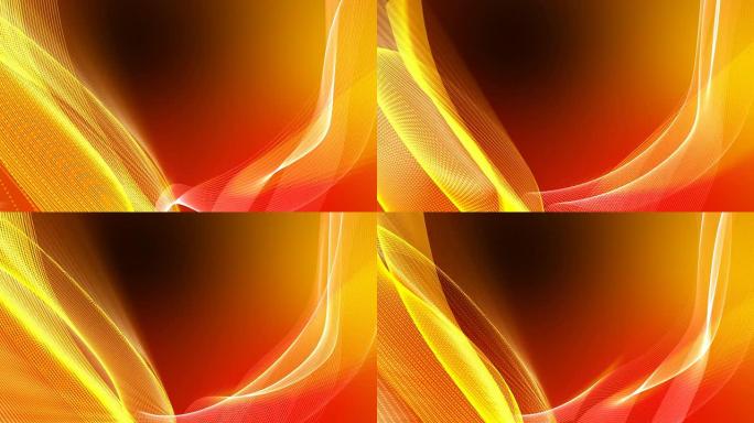 摘要红橙色点波