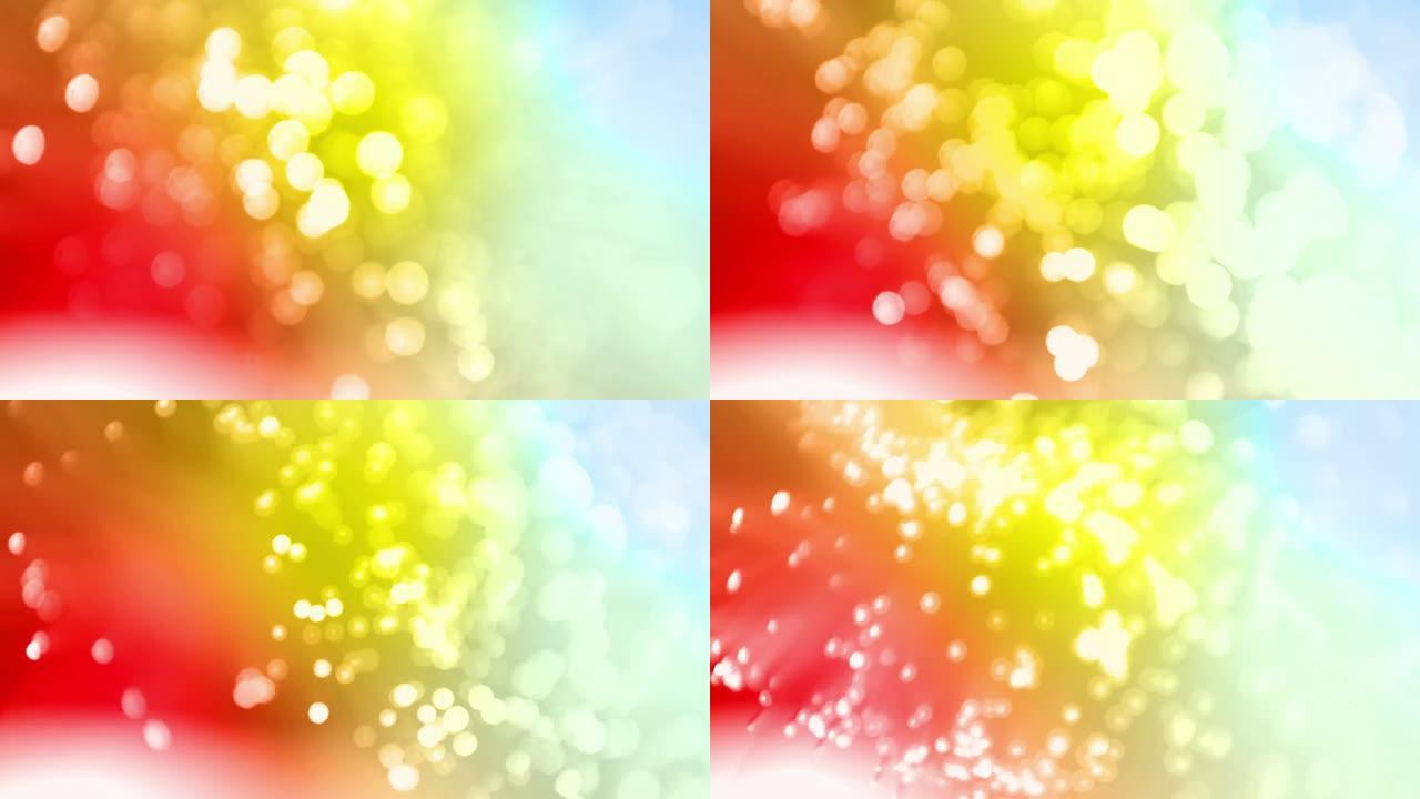 彩色抽象抽象粒子扭曲动态波浪线条