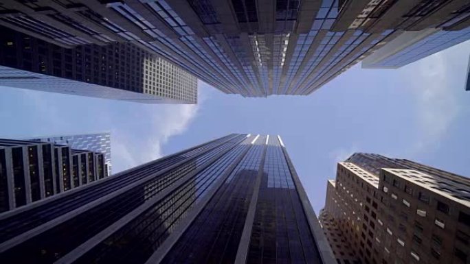 大都会纽约，美国最大的城市。高楼大厦，建筑物，街道，交通