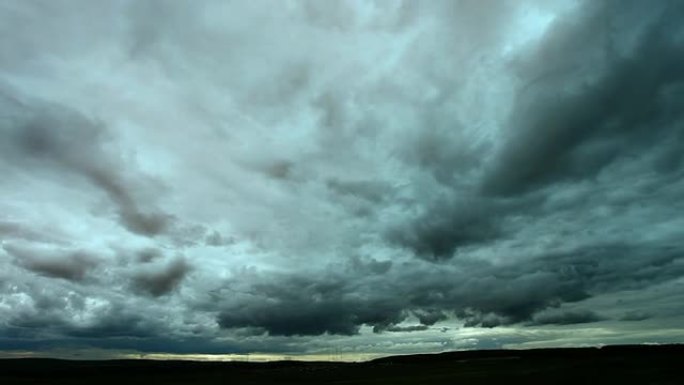 时间推移风暴云