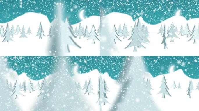 白色圣诞冬季背景