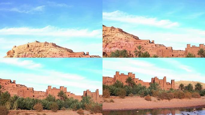 Historical complex of Aït Benhaddou. Old brick vil