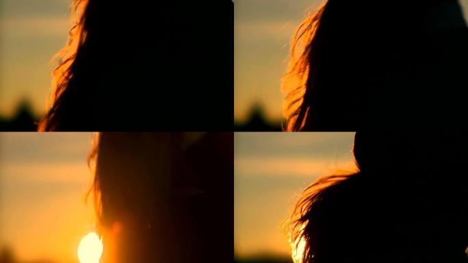 高清慢动作: 玩头发