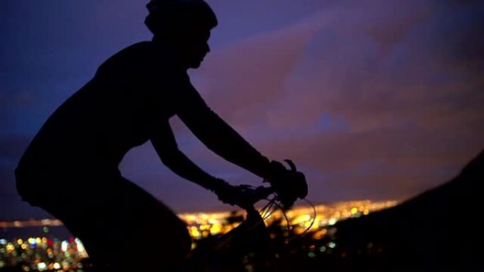 无法识别的骑自行车的人骑自行车的低角度剪裁镜头
