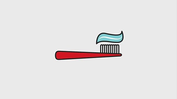 牙医刷牙和牙膏卫生