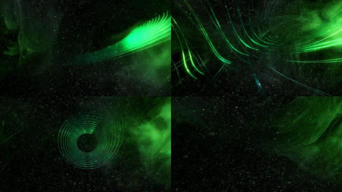 绿色噪波中的运动照明条纹曲线