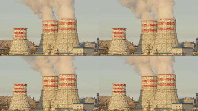 空气污染发电厂。
