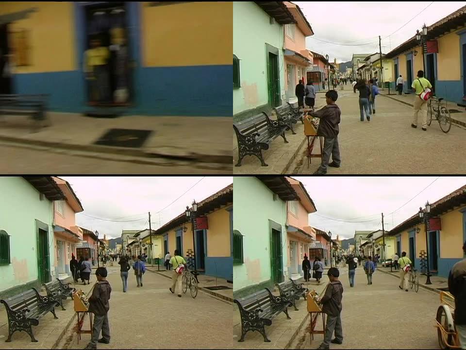 圣克里斯托瓦尔德拉斯·卡萨斯-恰帕斯墨西哥街上的小贩。