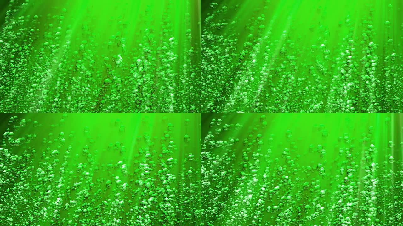 气泡（绿色）HD1080、NTSC、PAL
