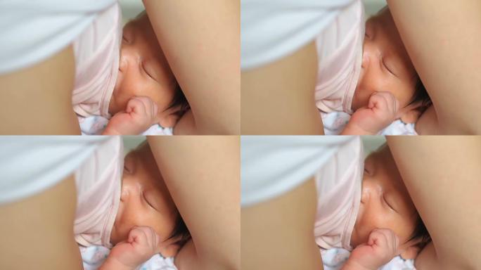 母乳喂养新生儿满月婴儿幼儿妈妈母乳奶妈