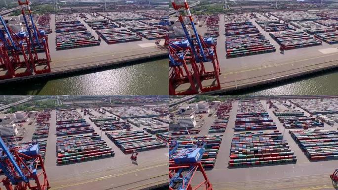 汉堡港的货运集装箱